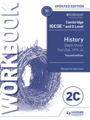 cover image of Cambridge IGCSE and O Level History Workbook 2C--Depth study